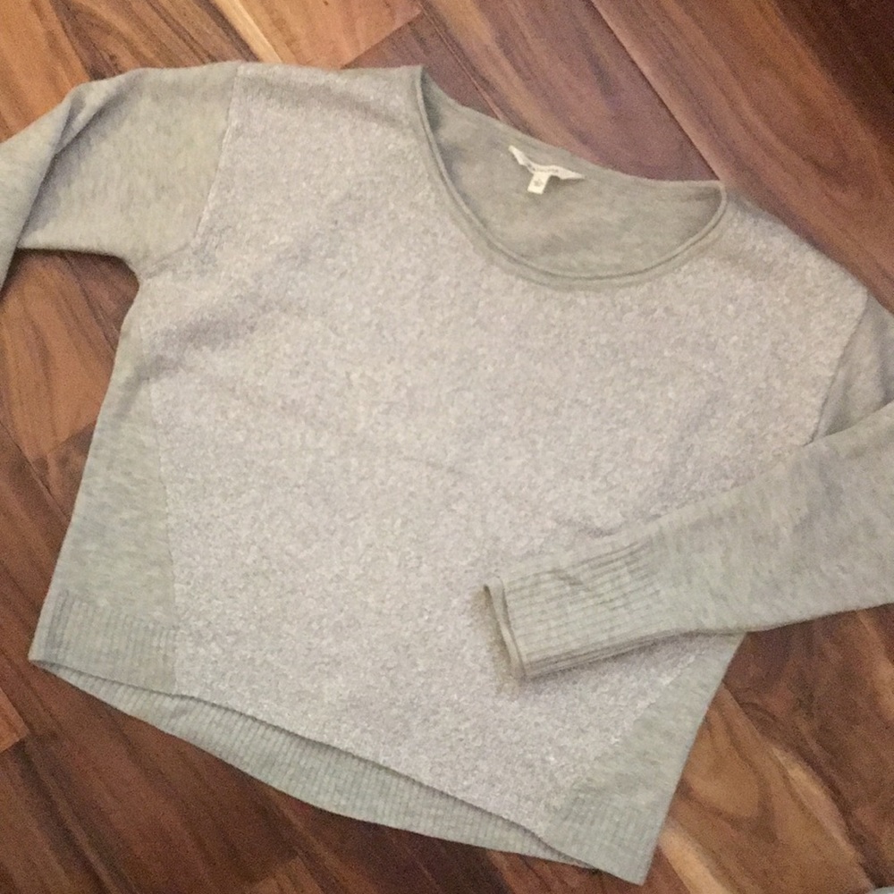 Athleta Gray Boxy Sweater